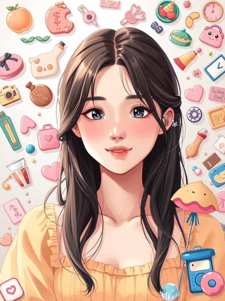 フリーアイコン女子👩可愛いフリー素材まとめ💕 1 フリーアイコン女子👩可愛いフリー素材まとめ💕